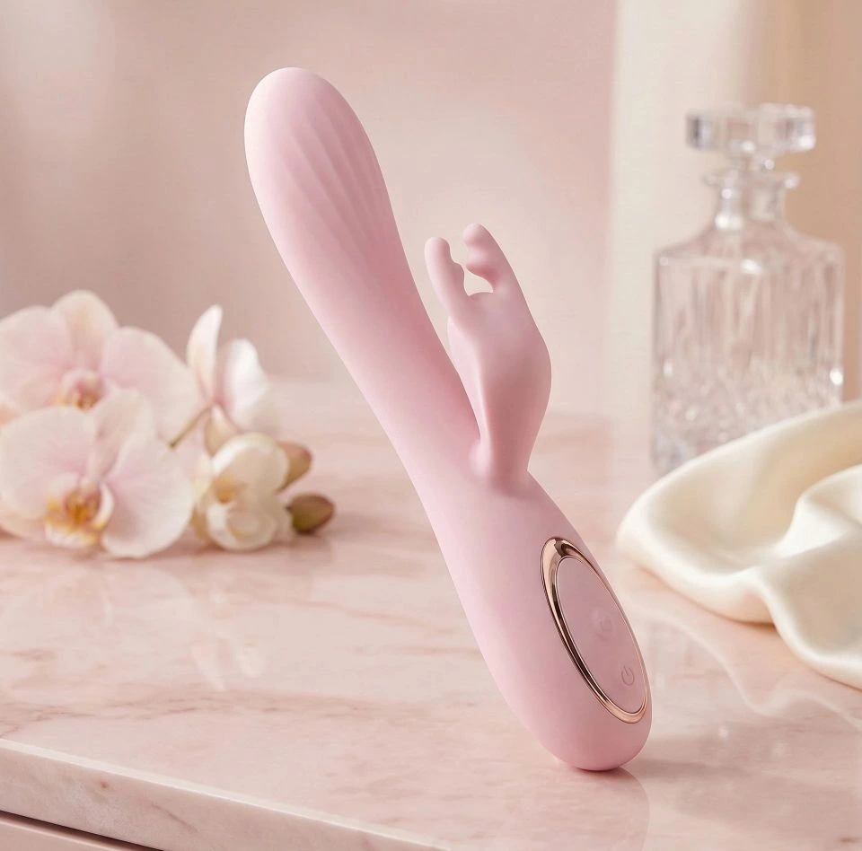 Vibrador dual estimulador de punto G y clítoris de silicona médica – Sembrando Placer